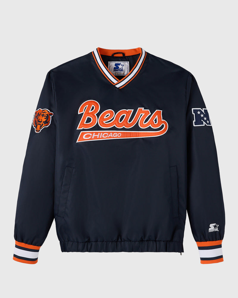 NFL Chicago Bears Starter® Trainer Pullover Jacket - Navy