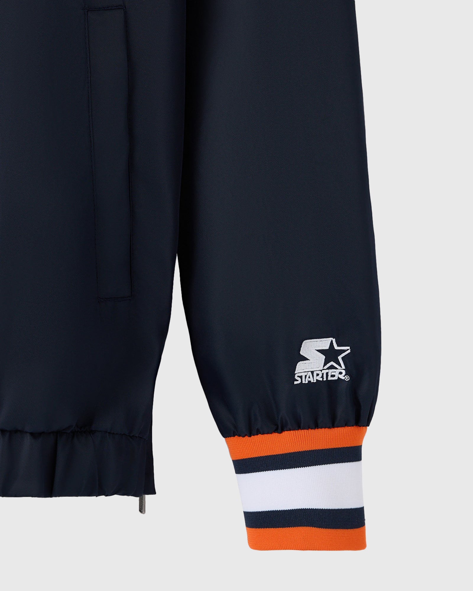 NFL Chicago Bears Starter® Trainer Pullover Jacket - Navy IMAGE #8