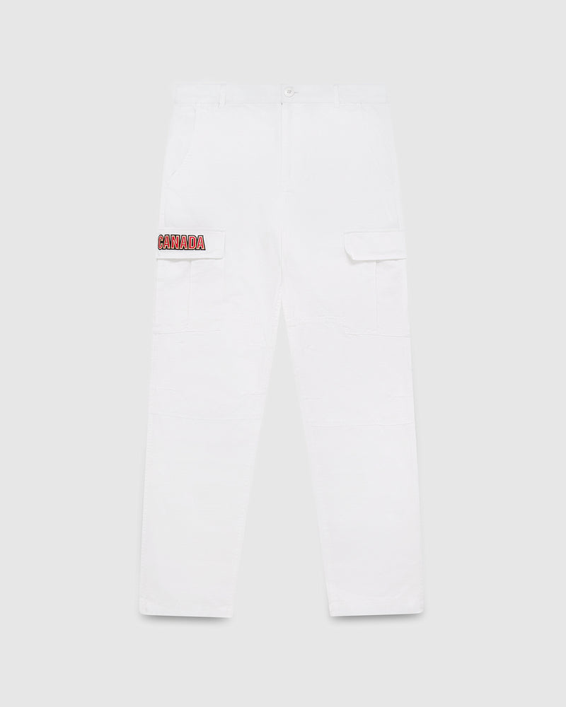 Canada Skateboard Ripstop Cargo Pant  - White