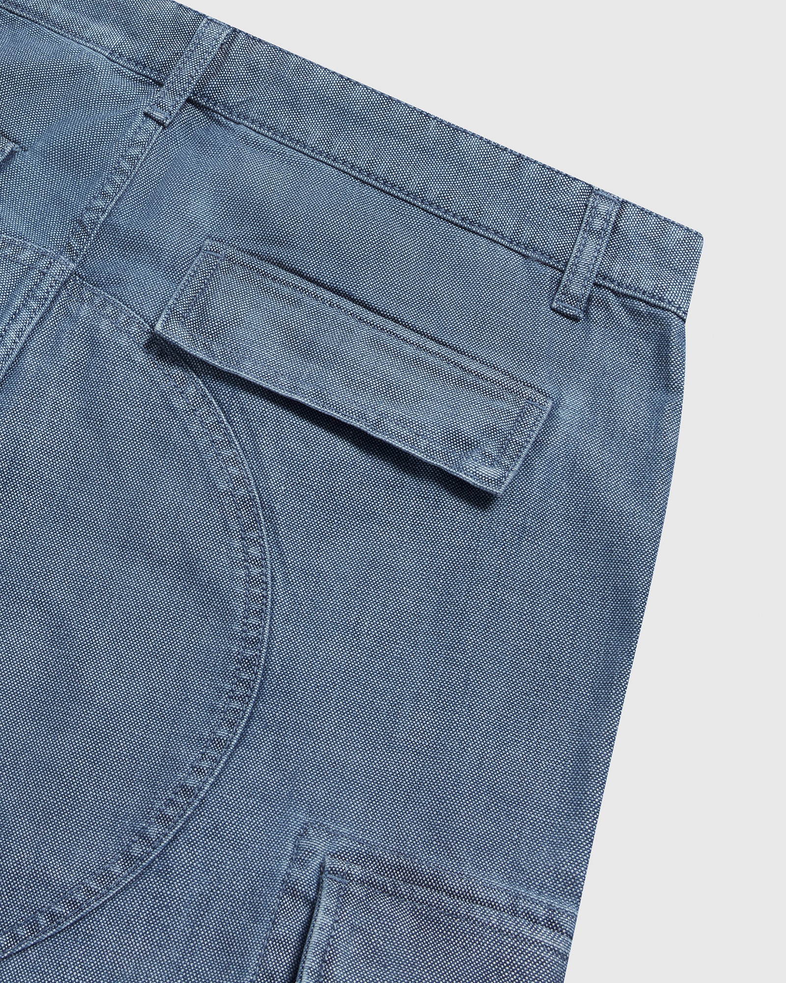 Denim Cargo Pant - Washed Indigo IMAGE #5