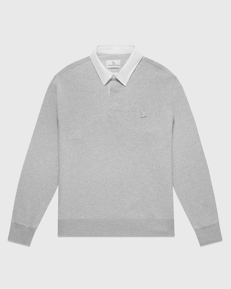 Classic Rugby Polo - Ash Heather Grey