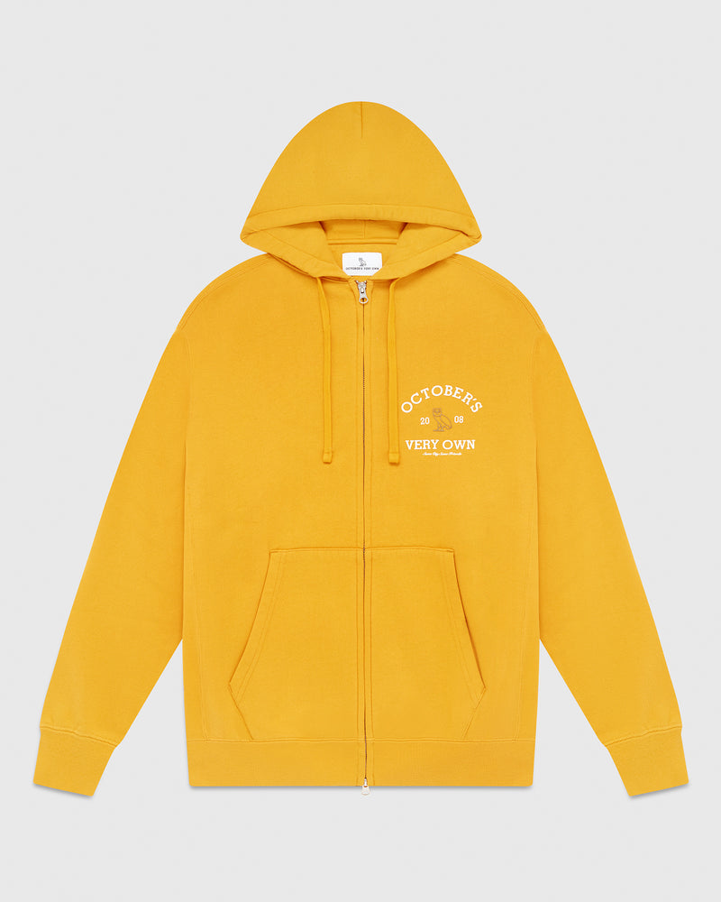 Collegiate Full-Zip Hoodie - Marigold