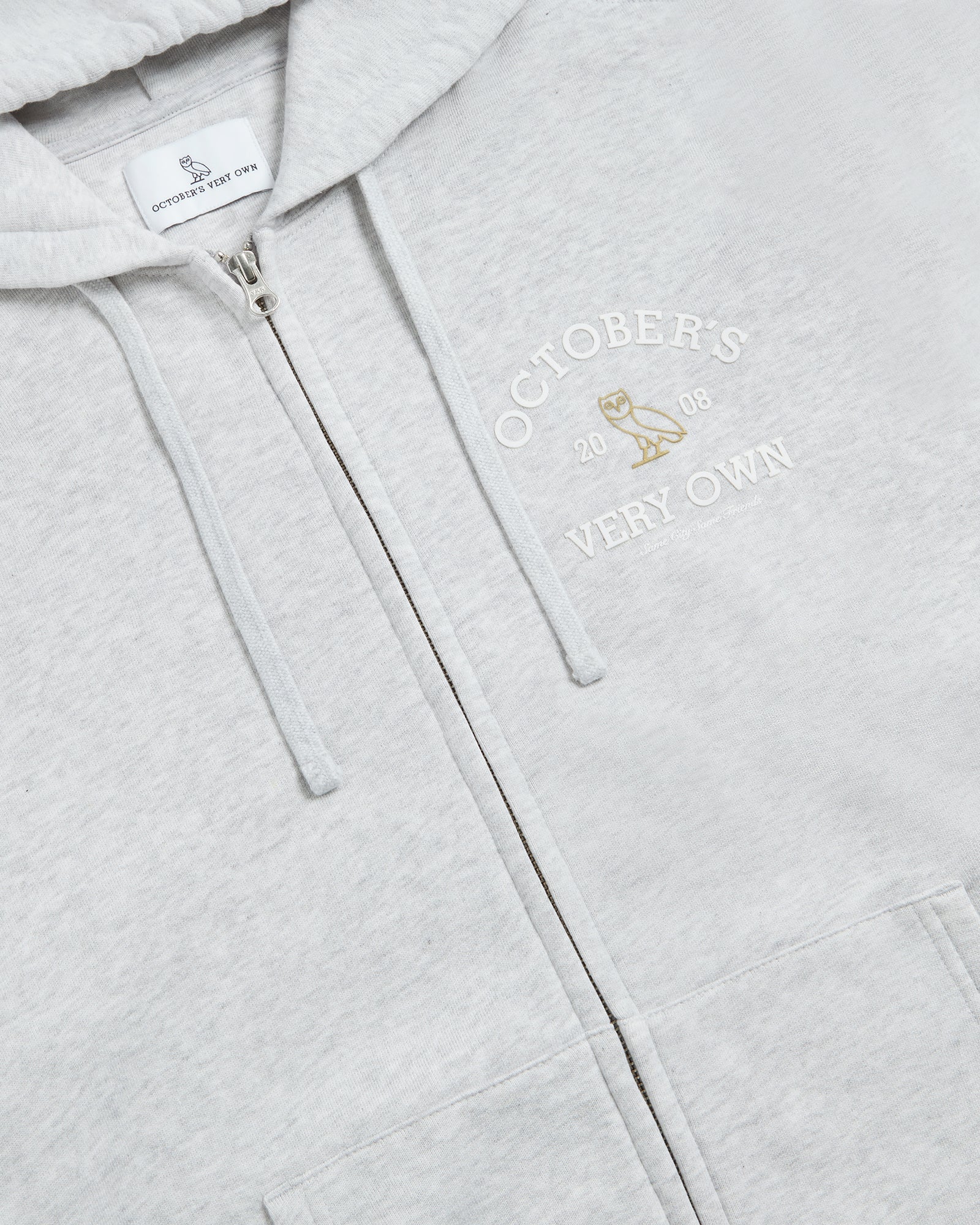 Collegiate Full-Zip Hoodie - Ash Heather Grey IMAGE #2