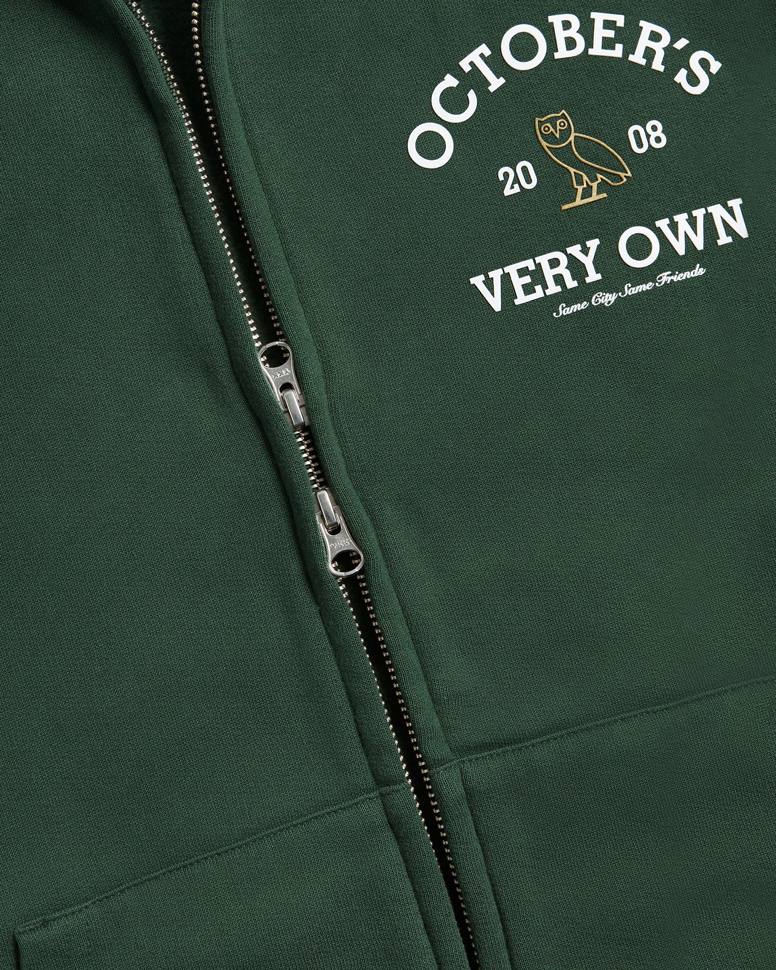 Collegiate Full-Zip Hoodie - Forest Green IMAGE #5