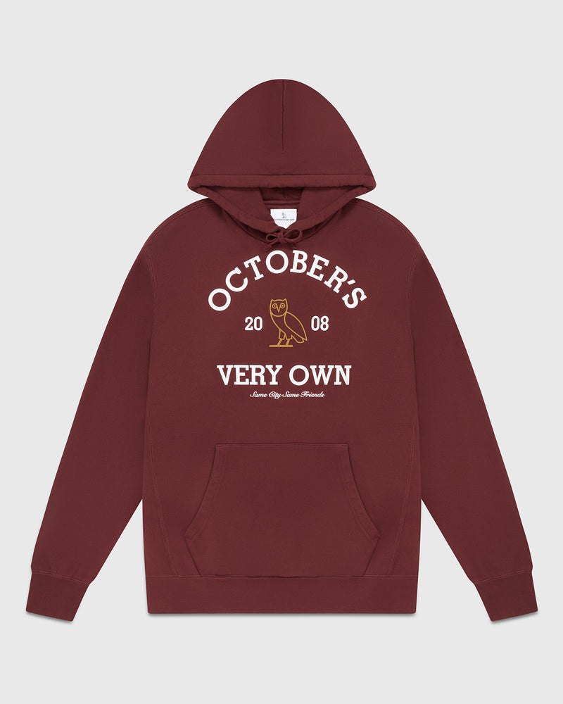 Collegiate Hoodie - Dark Crimson