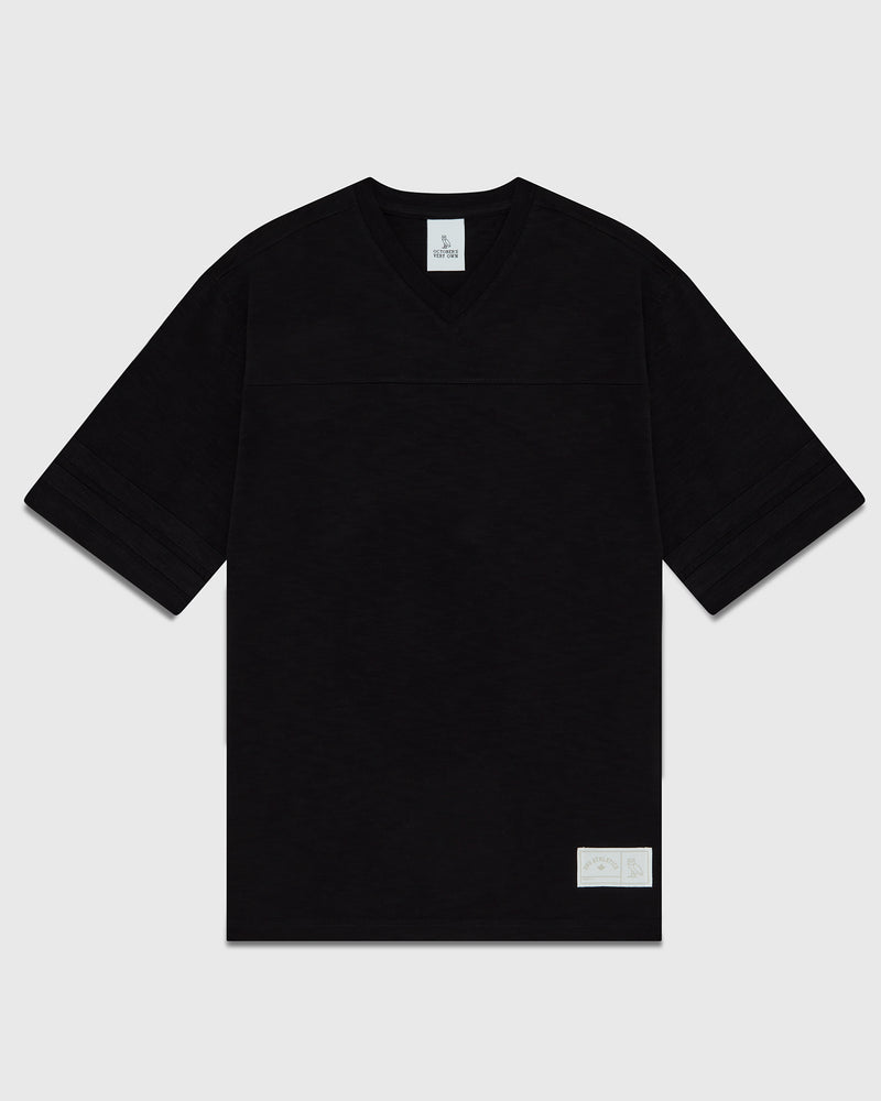 Slub Football Jersey - Black