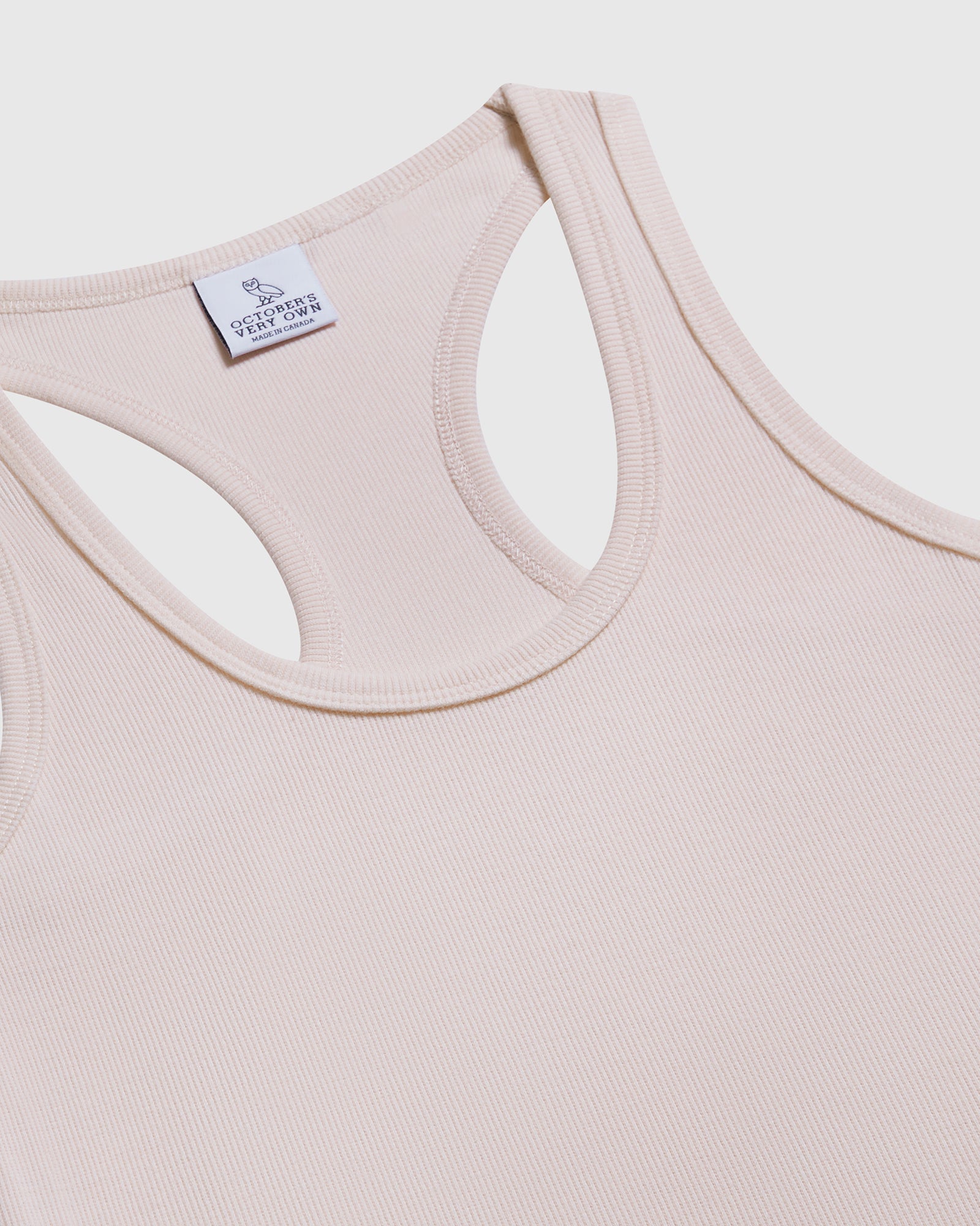 Scoop-Neck Ribbed Tank - Blush IMAGE #2