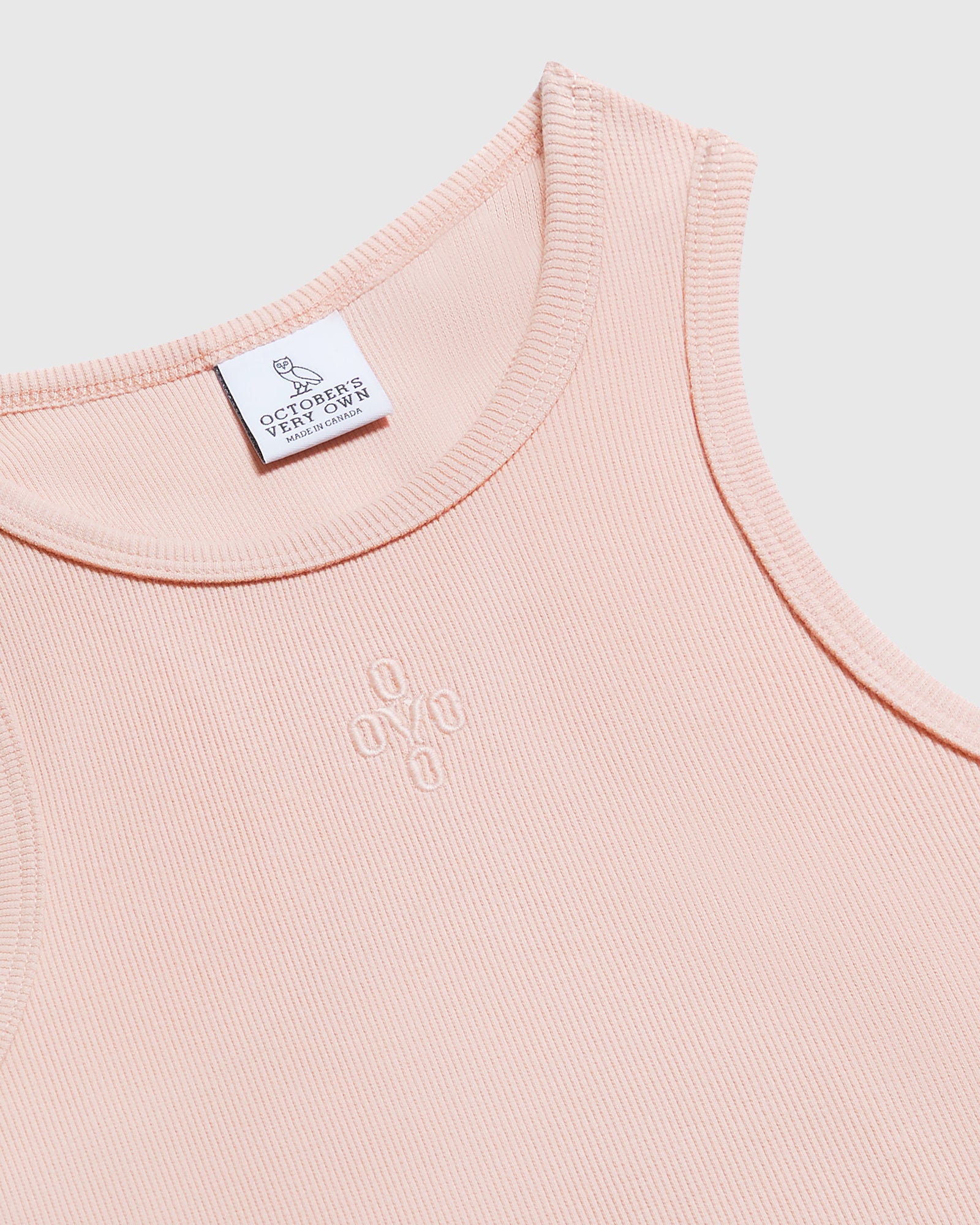 Pom Pom Cropped Tank Top - Peach Smoke IMAGE #3