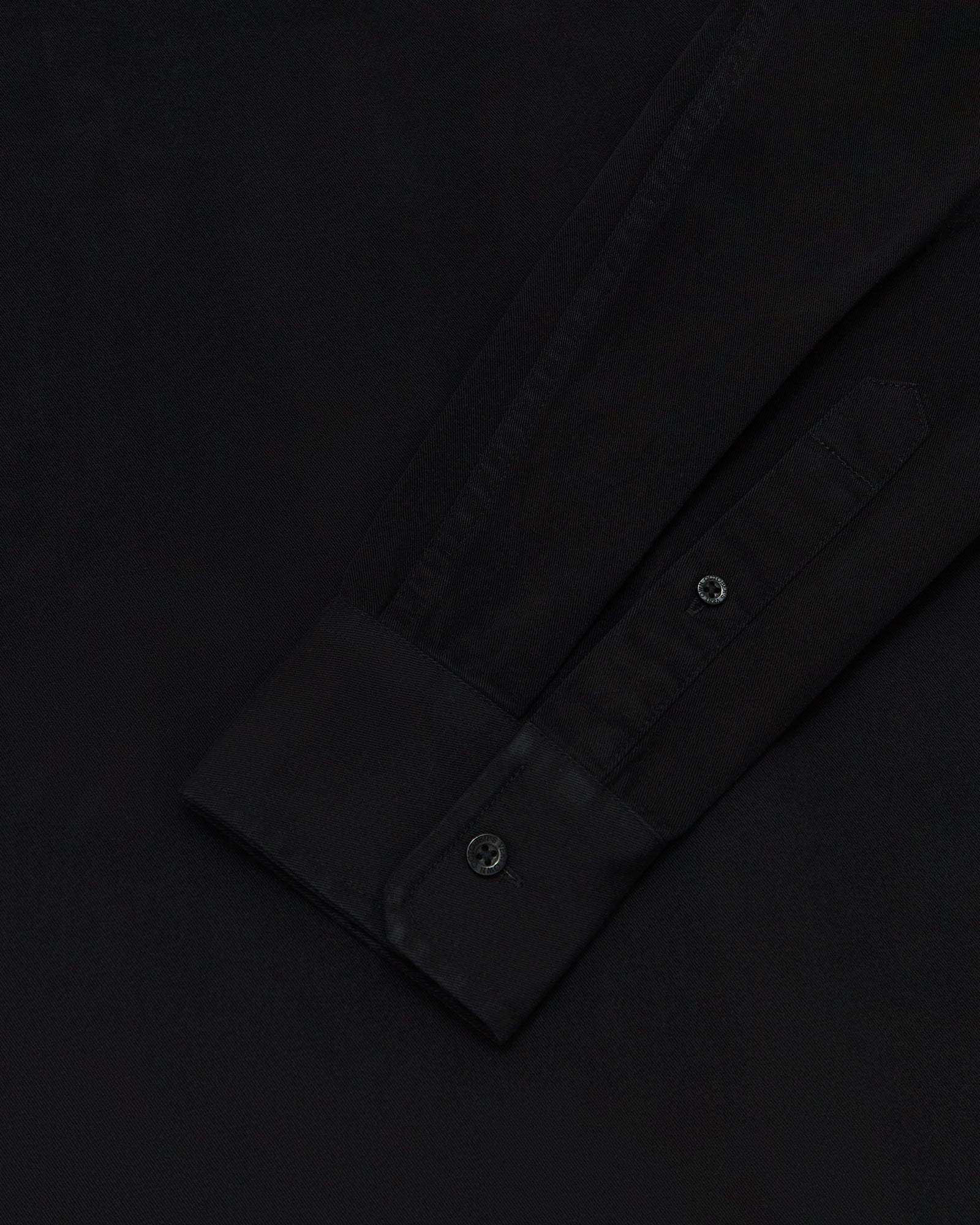 Garment Dyed Work Shirt - Black IMAGE #5