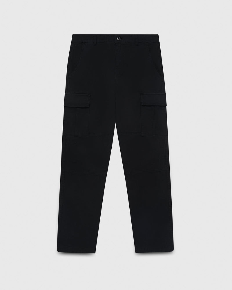 Garment Dyed Cargo Pant - Black