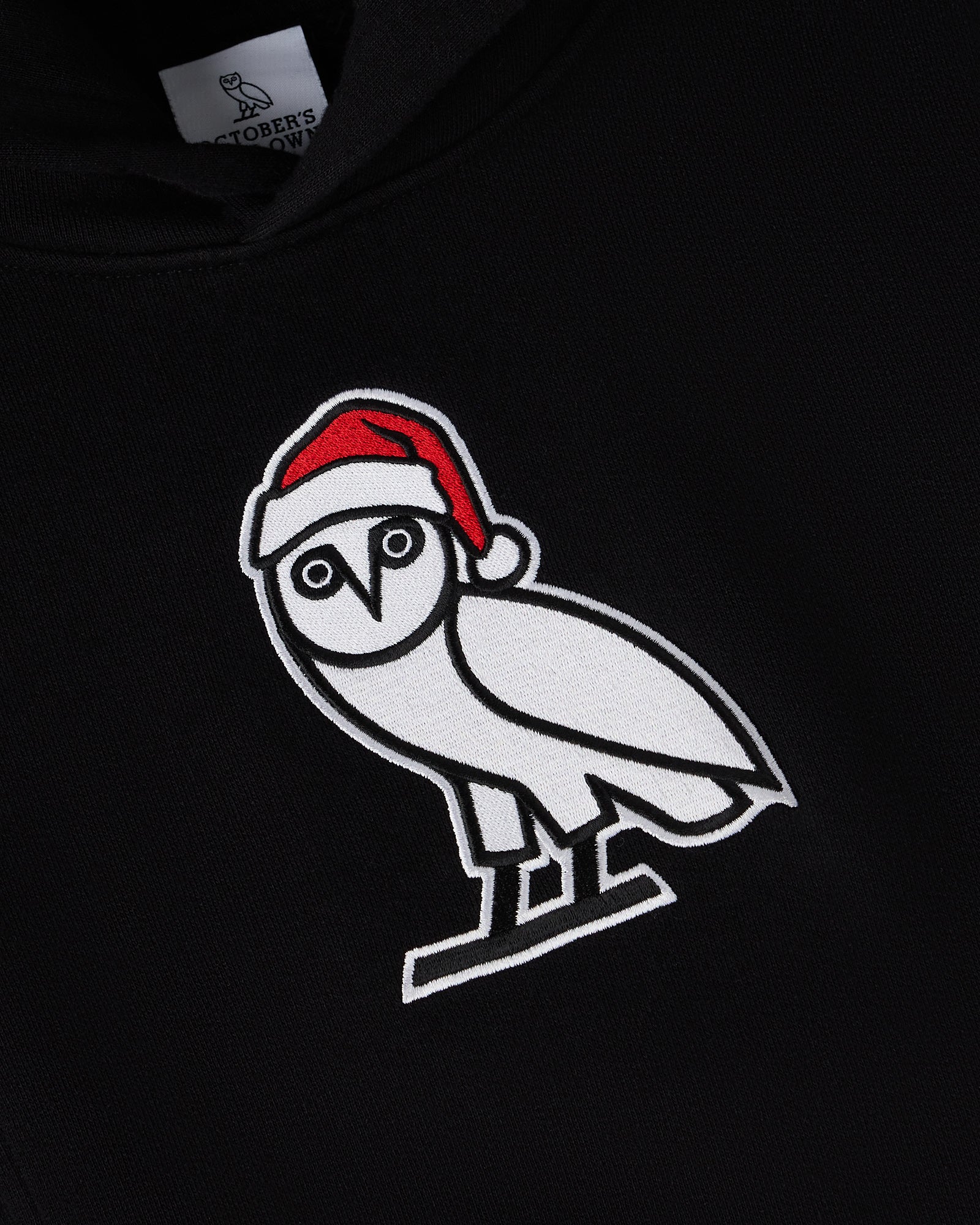 Santa Icon Toddler Hoodie - Black IMAGE #2