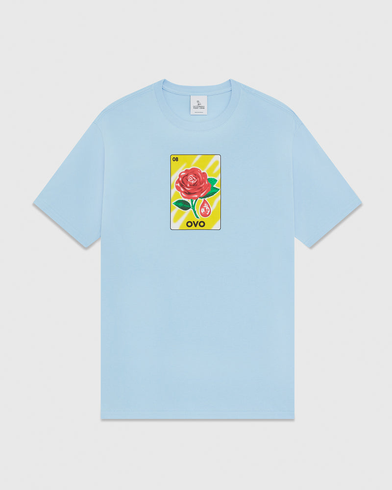 Rose T-Shirt - Light Blue