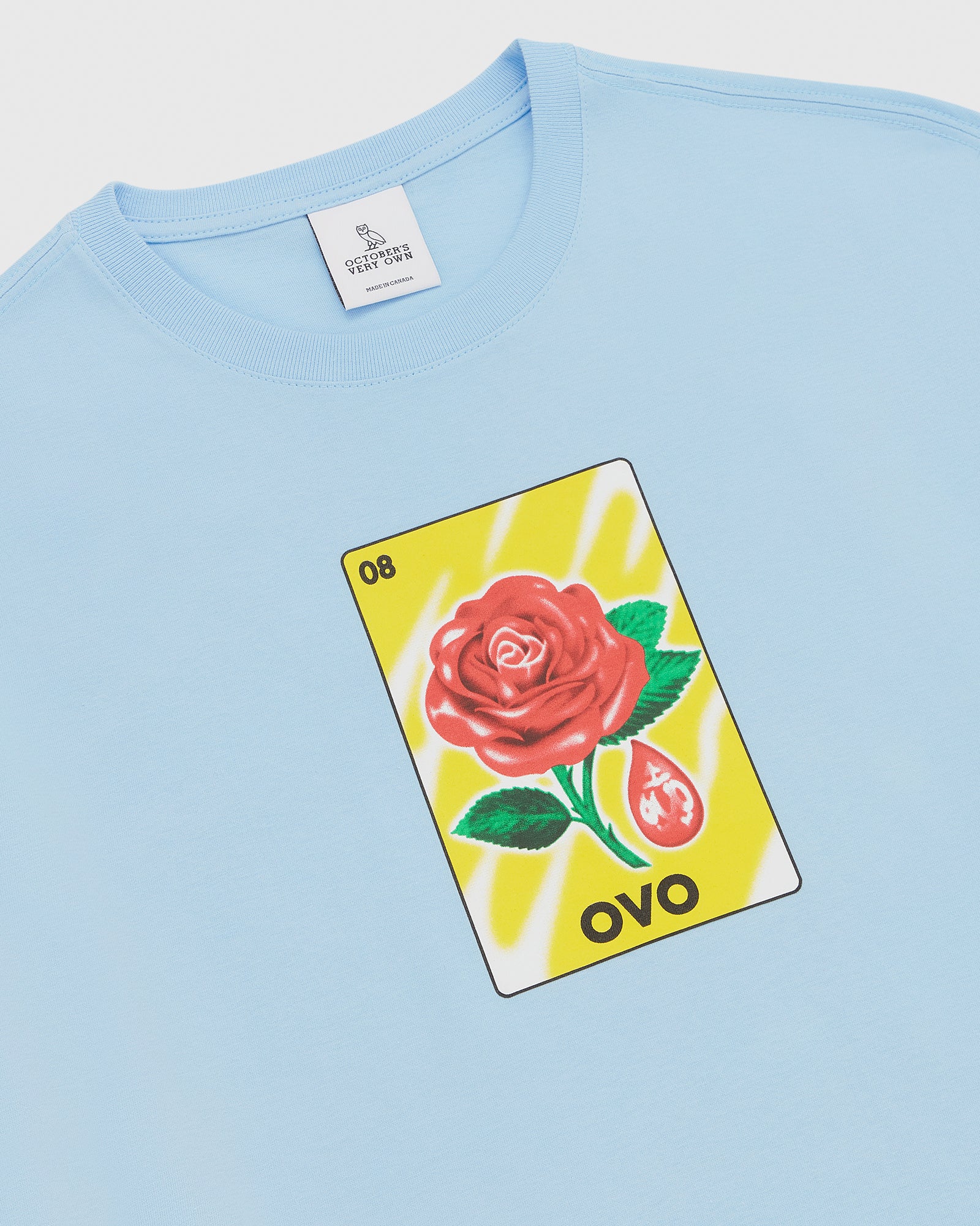 Rose T-Shirt - Light Blue IMAGE #3