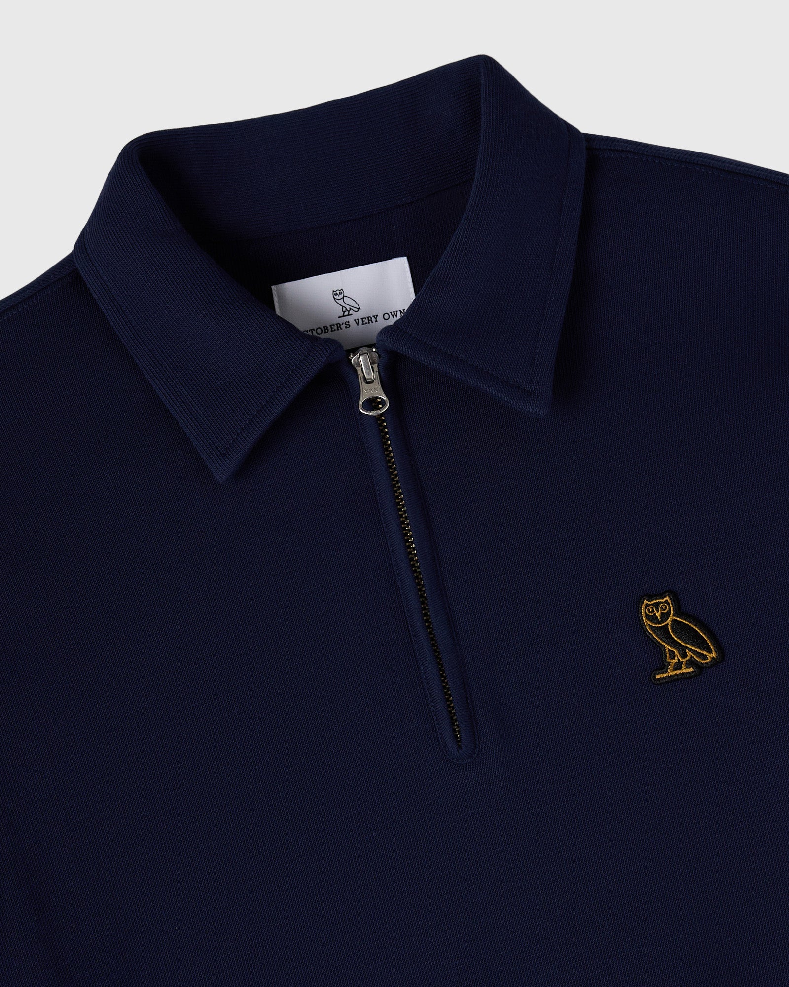 Quarter-Zip Polo Sweatshirt - Navy IMAGE #2