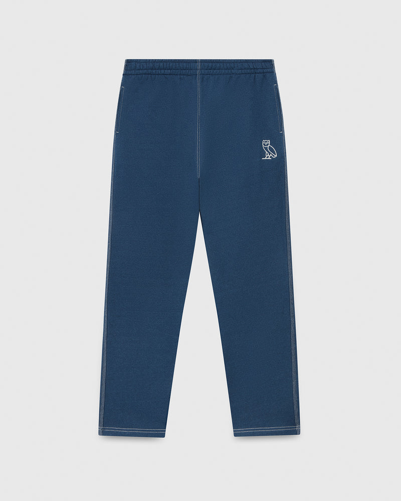 Indigo-Dyed Open-Hem Sweatpant - Washed Indigo