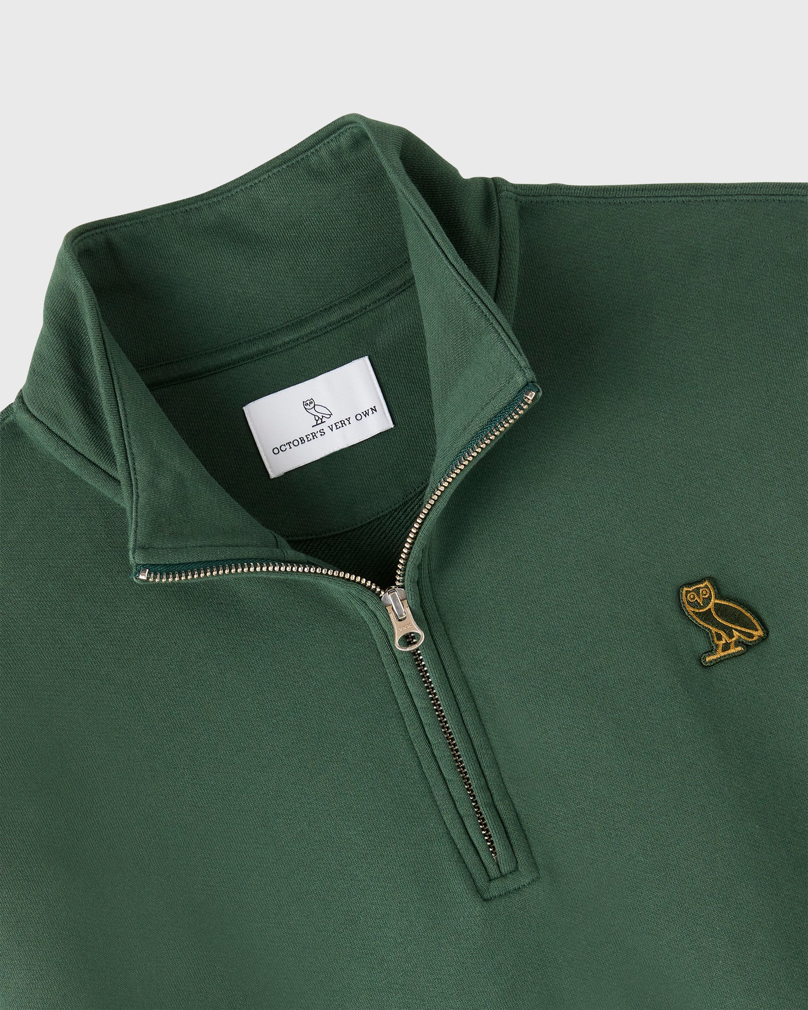 Classic Quarter-Zip Mockneck Sweatshirt - Forest Green IMAGE #2