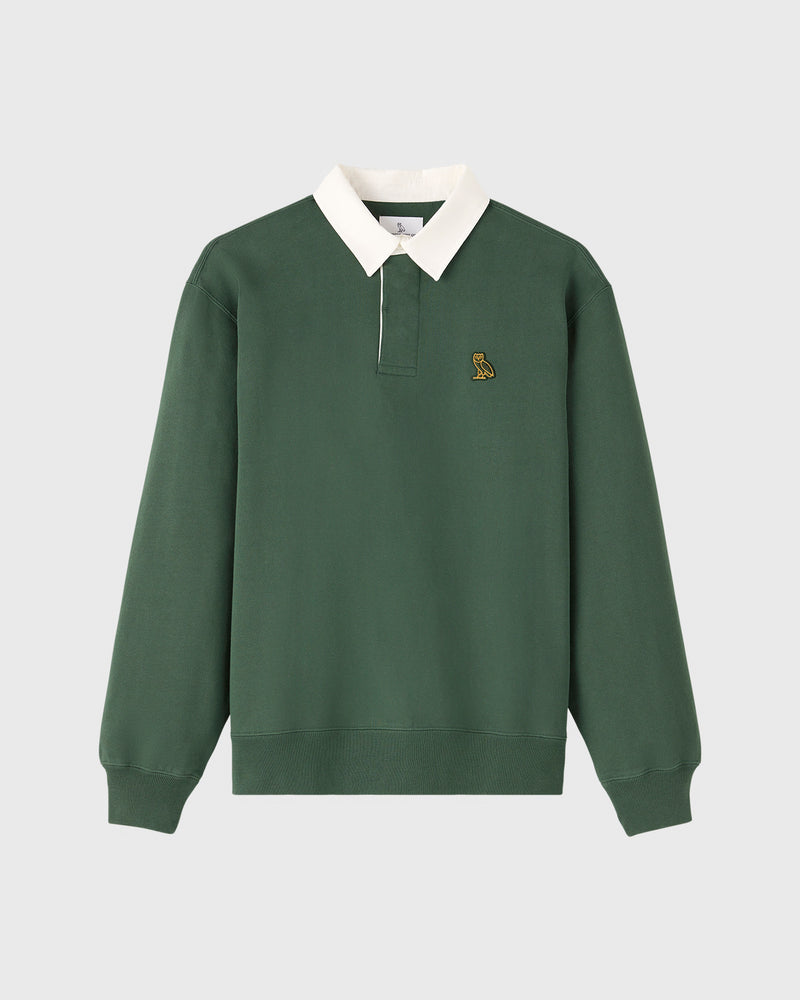 Classic Rugby Polo - Forest Green