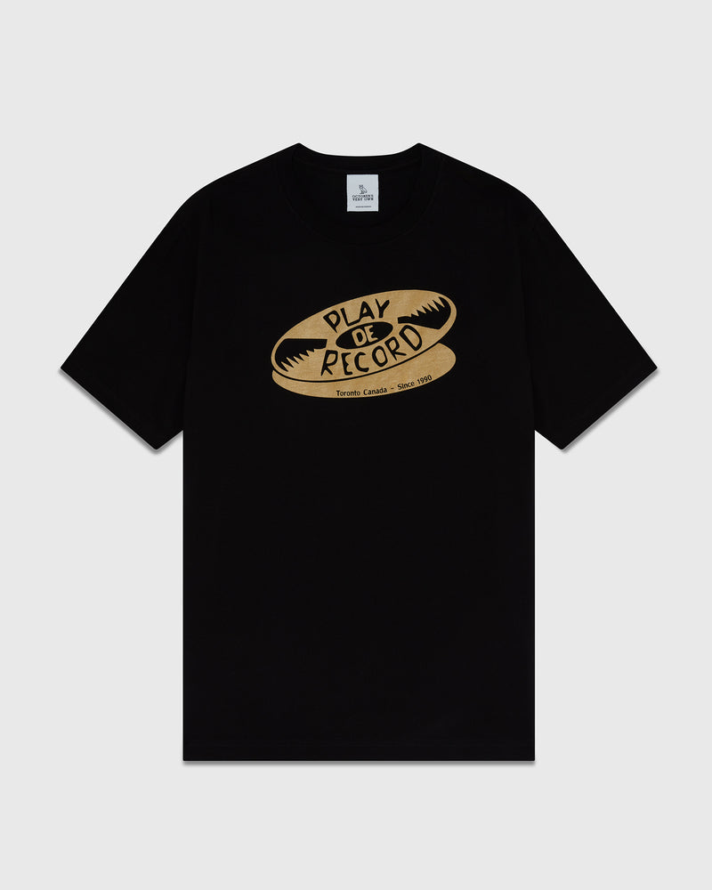 Play De Record T-Shirt - Black