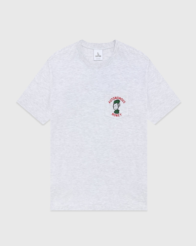 Autonomous Money Pocket T-Shirt  - Ash Heather Grey