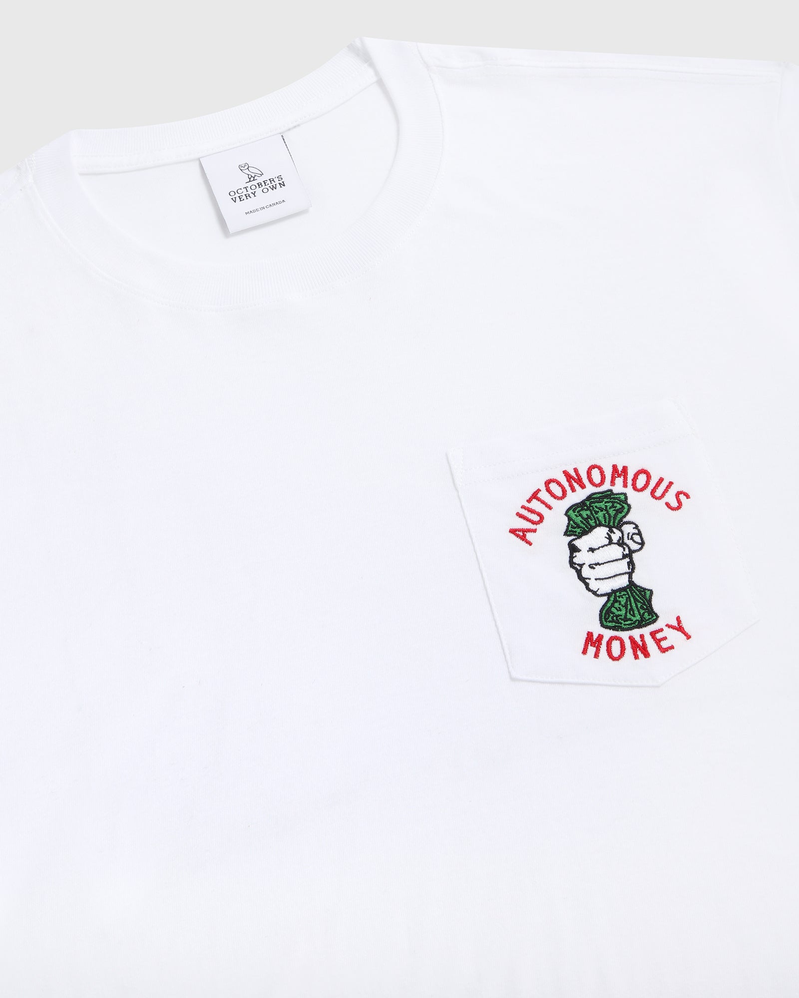 Autonomous Money Pocket T-Shirt  - White IMAGE #2