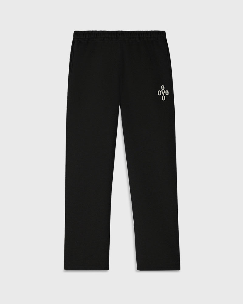 Pom Pom Sweatpant - Black