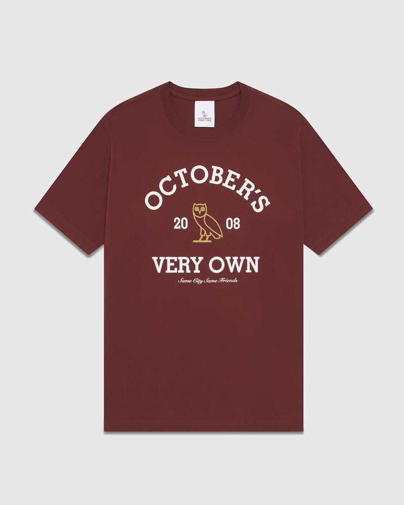 Collegiate T-Shirt - Dark Crimson