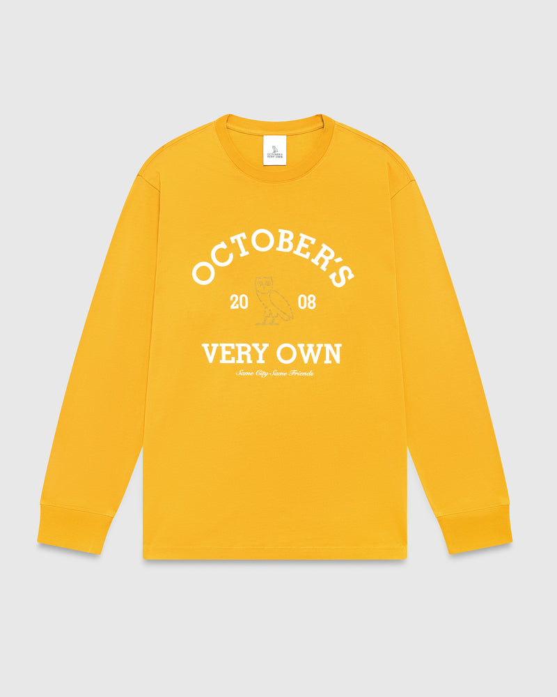 Collegiate Long-Sleeve T-Shirt - Marigold