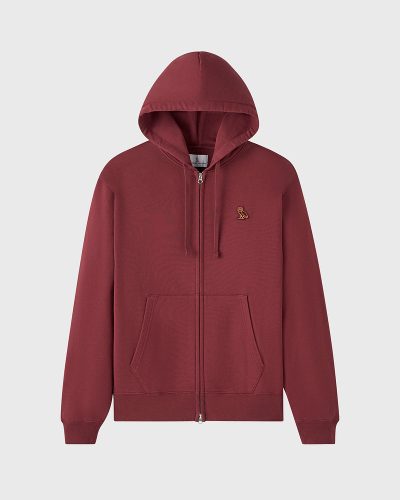 Classic Full-Zip Hoodie - Burgundy