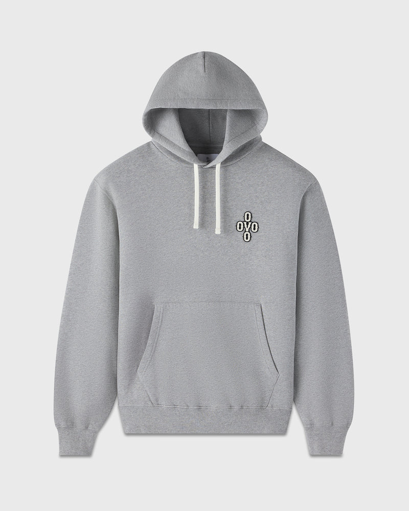 Pom Pom Hoodie - Heather Grey