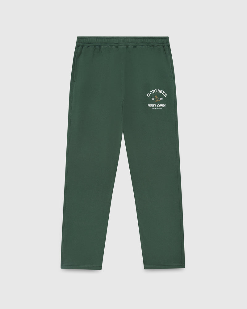 Collegiate Open-Hem Sweatpant - Forest Green