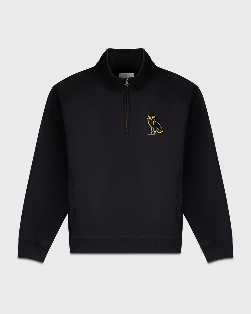 Mini OG Quarter-Zip Mockneck - Black