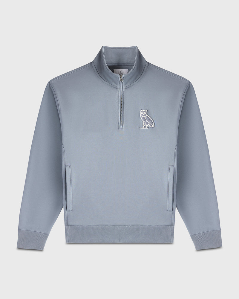 Mini OG Quarter-Zip Mockneck - Slate Blue