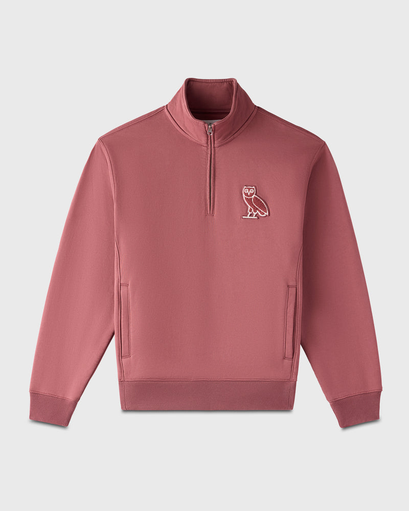 Mini OG Quarter-Zip Mockneck - Maroon