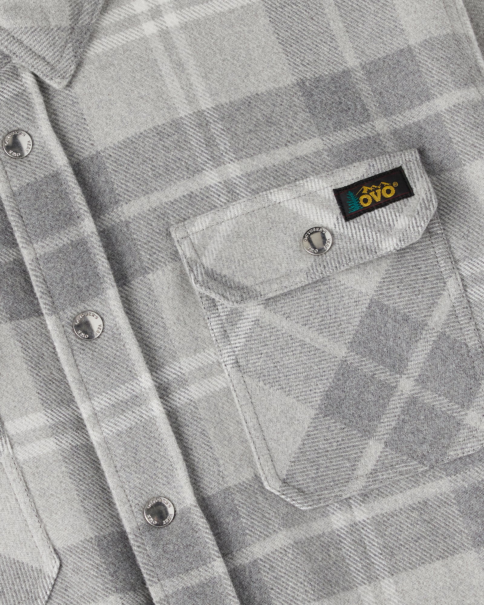 Sherpa Lined Shirt Jacket - Heather Grey Plaid IMAGE #9