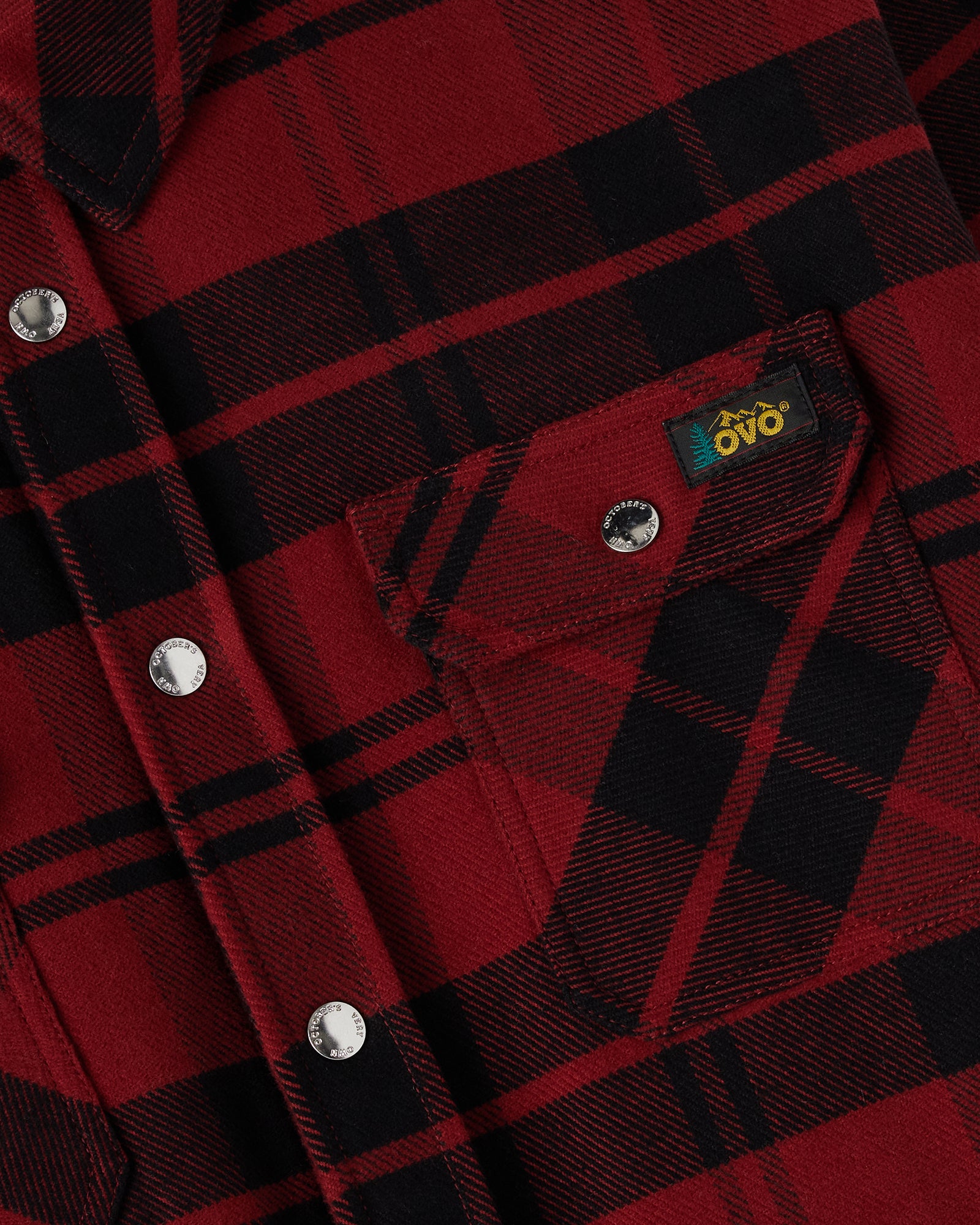 Sherpa Lined Shirt Jacket - Red Plaid IMAGE #9