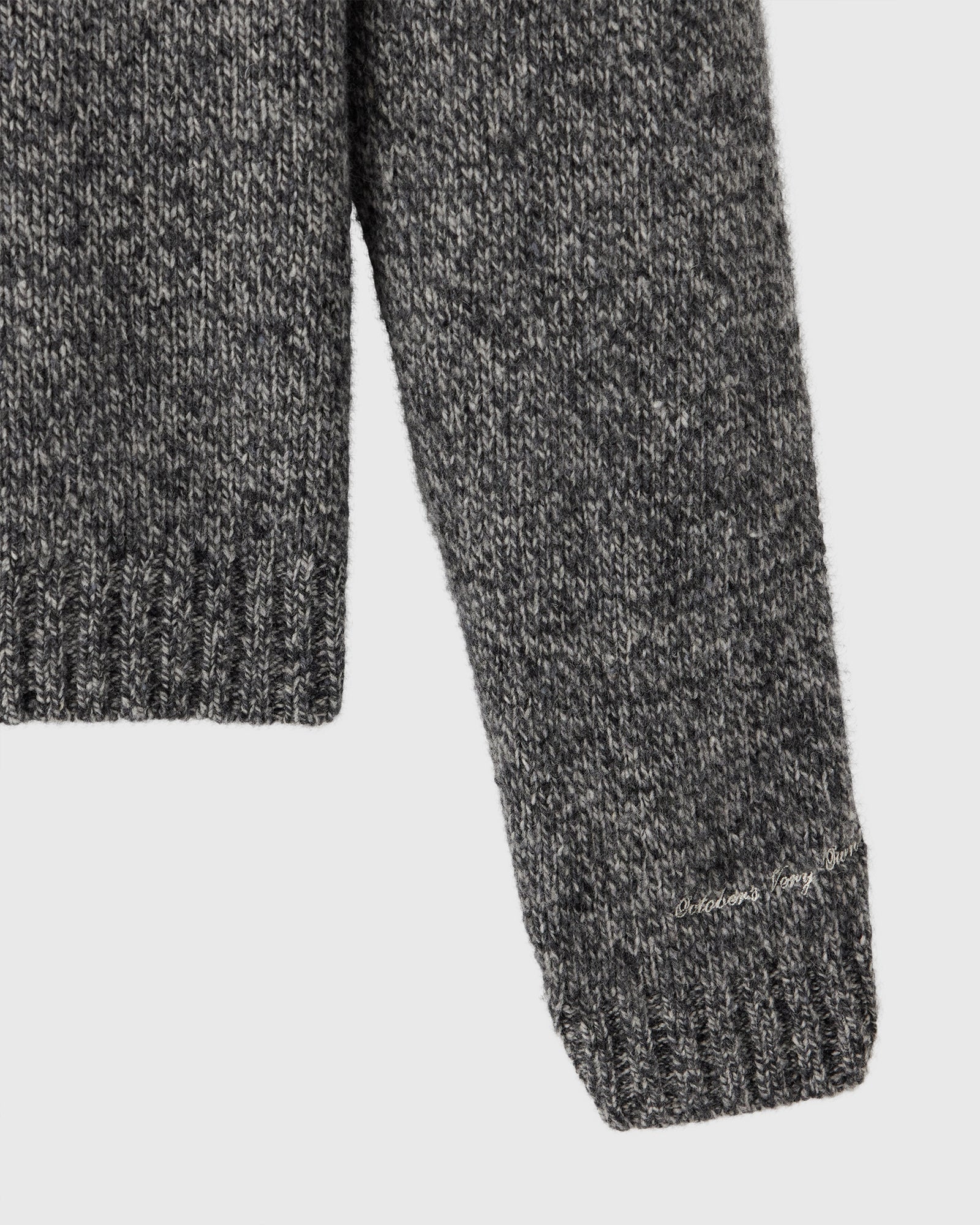 Speckle Crewneck Sweater - Grey IMAGE #6