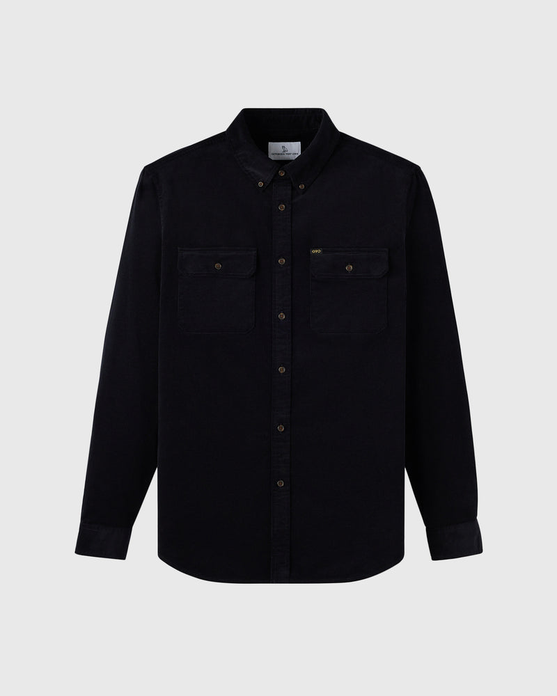 Corduroy Work Shirt - Black