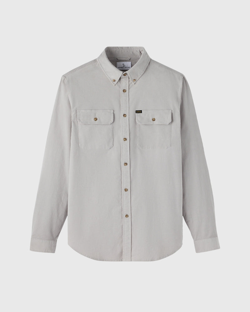 Corduroy Work Shirt - Grey