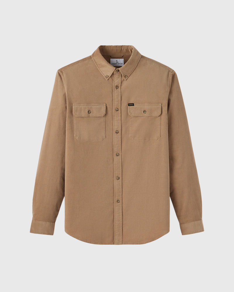 Corduroy Work Shirt - Khaki