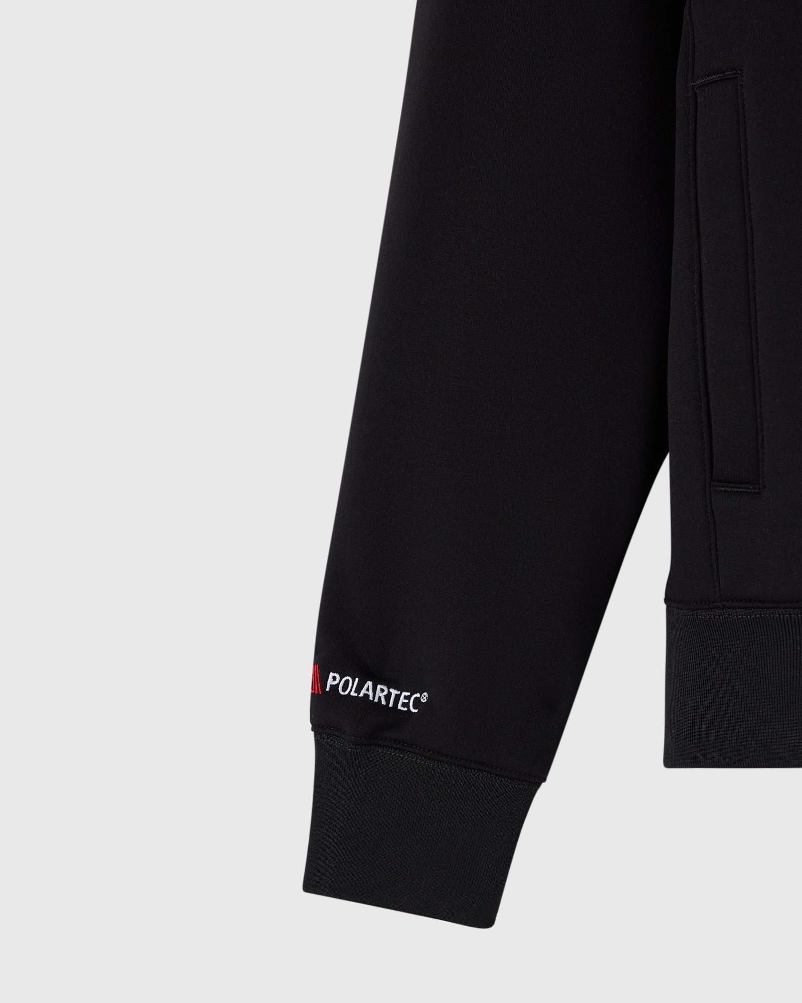 Polartec® Power Stretch™ Full-Zip Track Jacket - Black IMAGE #3