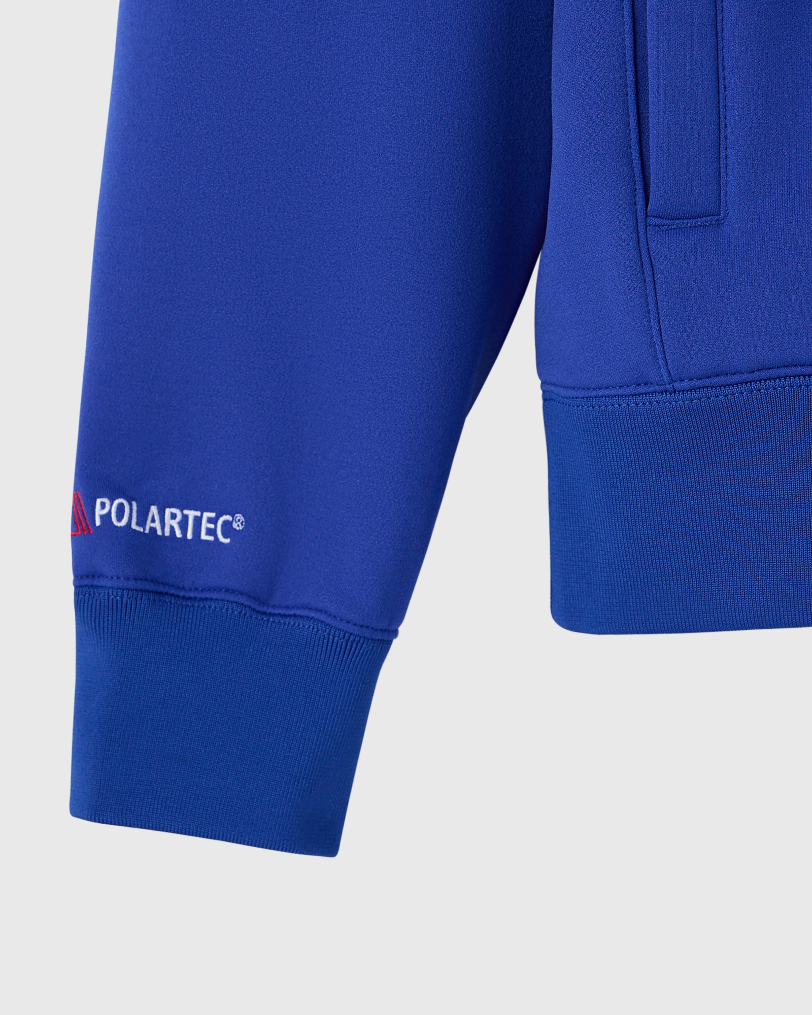 Polartec® Power Stretch™ Full-Zip Track Jacket - Blue IMAGE #3