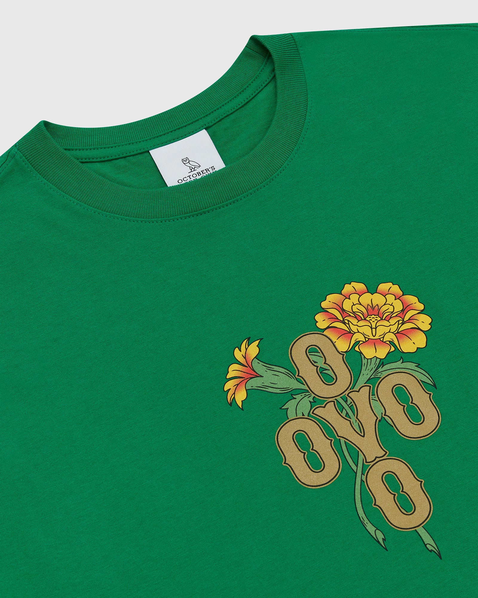 Marigold Pom Pom T-Shirt - Green IMAGE #3