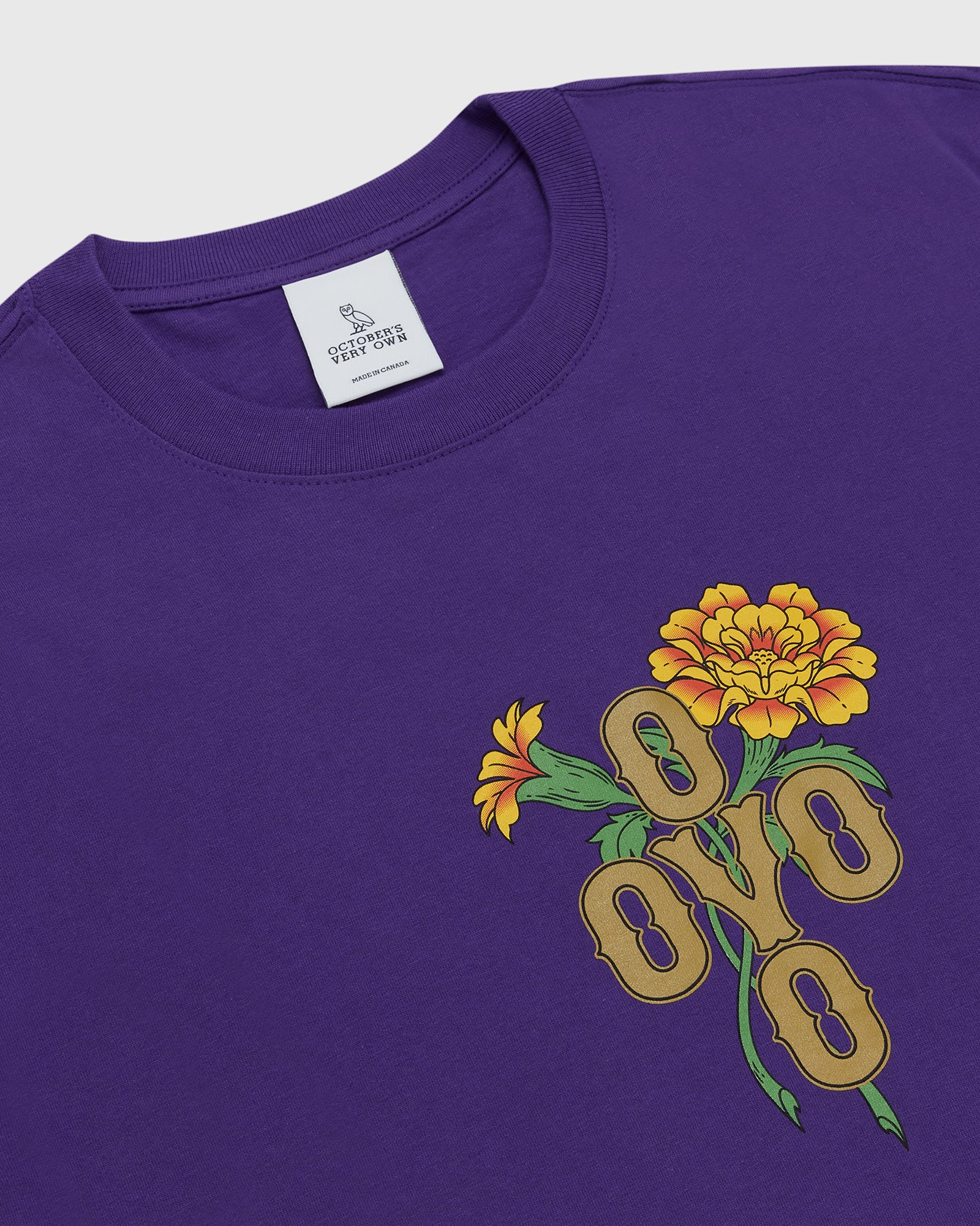 Marigold Pom Pom T-Shirt - Purple IMAGE #3