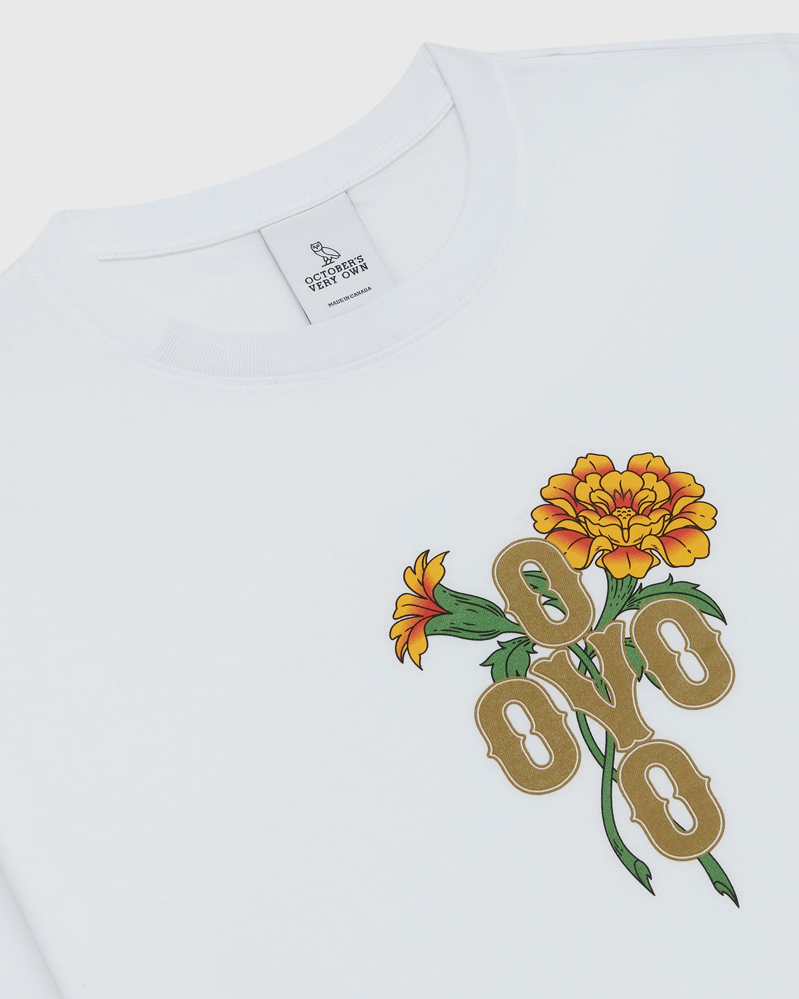 Marigold Pom Pom T-Shirt - White IMAGE #3