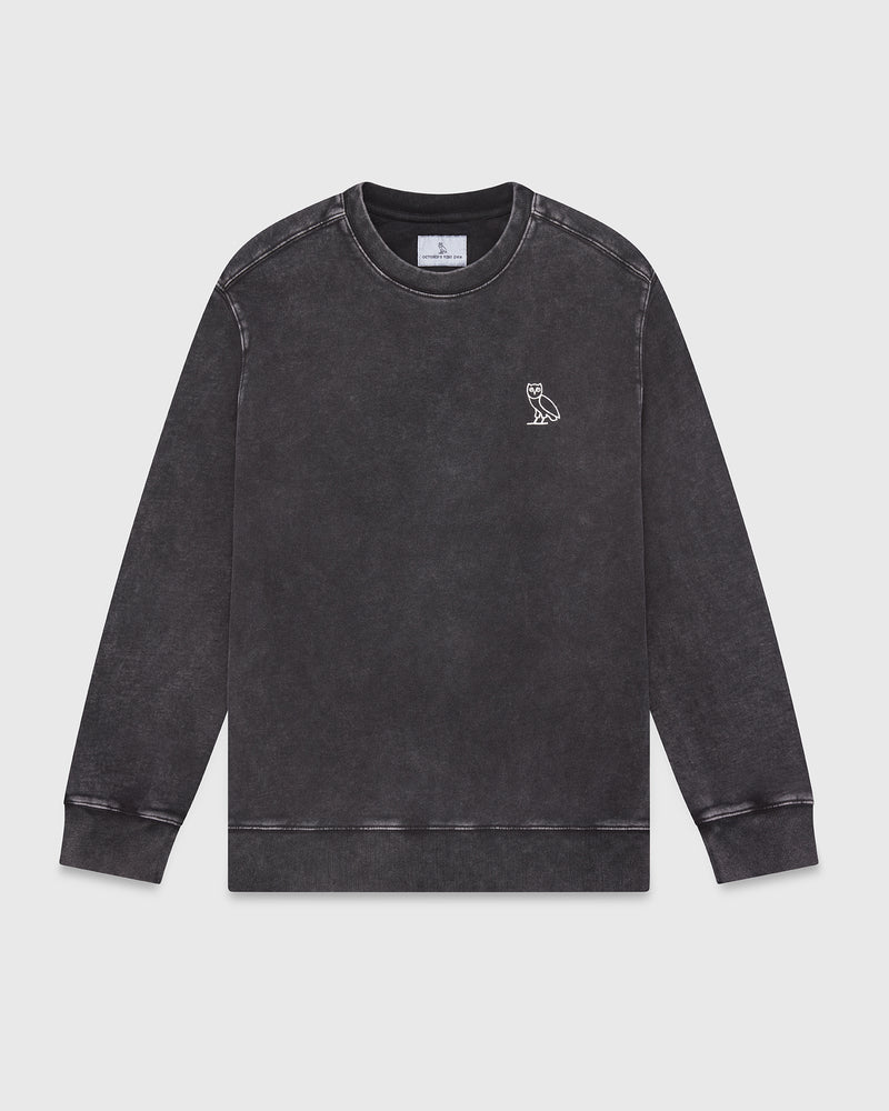 Muskoka Garment Dyed Crewneck - Black