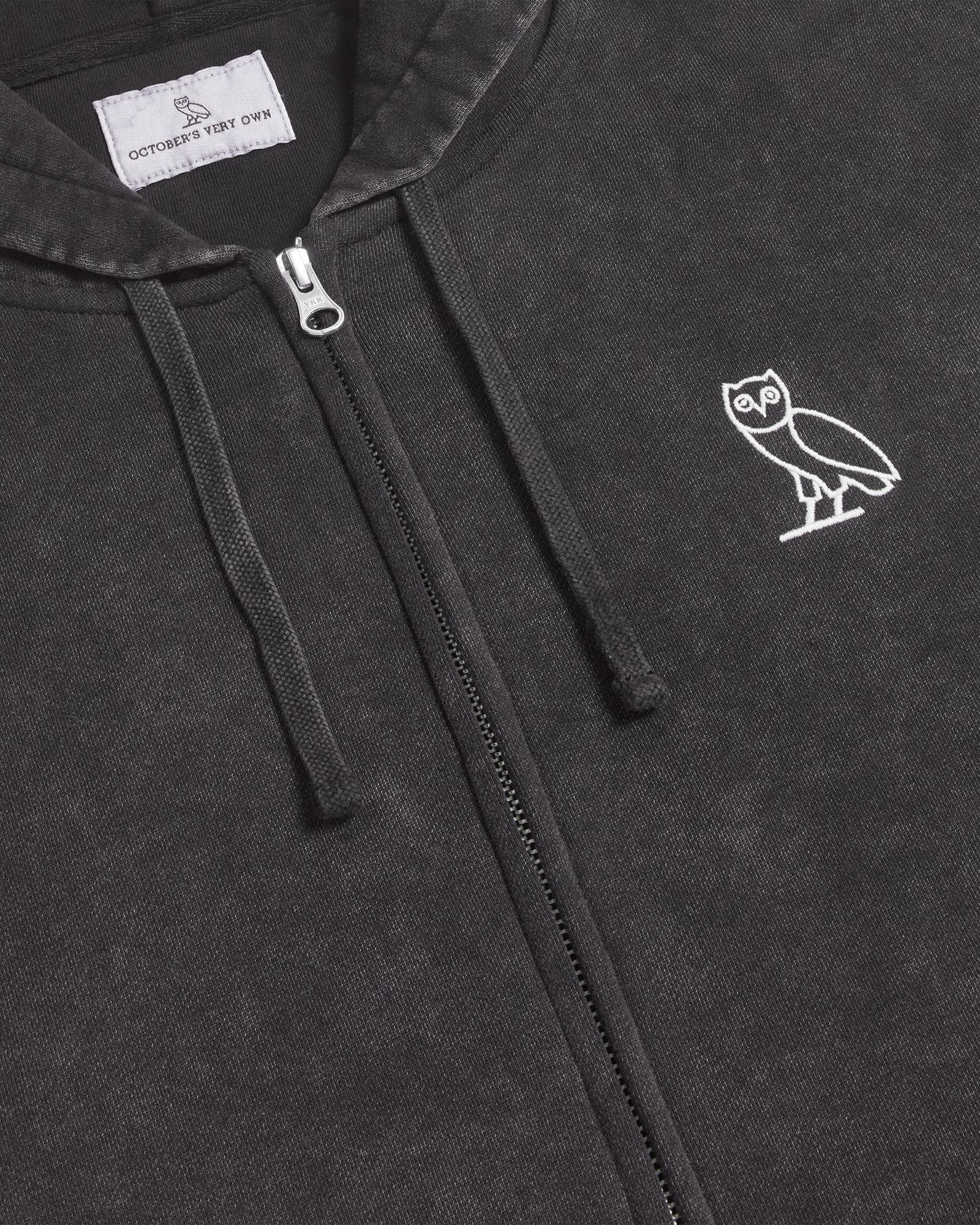 Muskoka Garment Dyed Full-Zip Hoodie - Black IMAGE #5