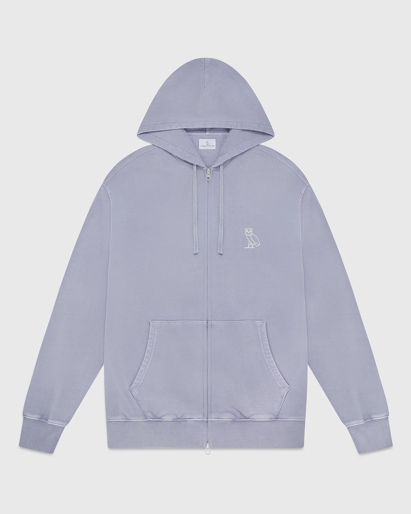 Muskoka Garment Dyed Full-Zip Hoodie - Granite