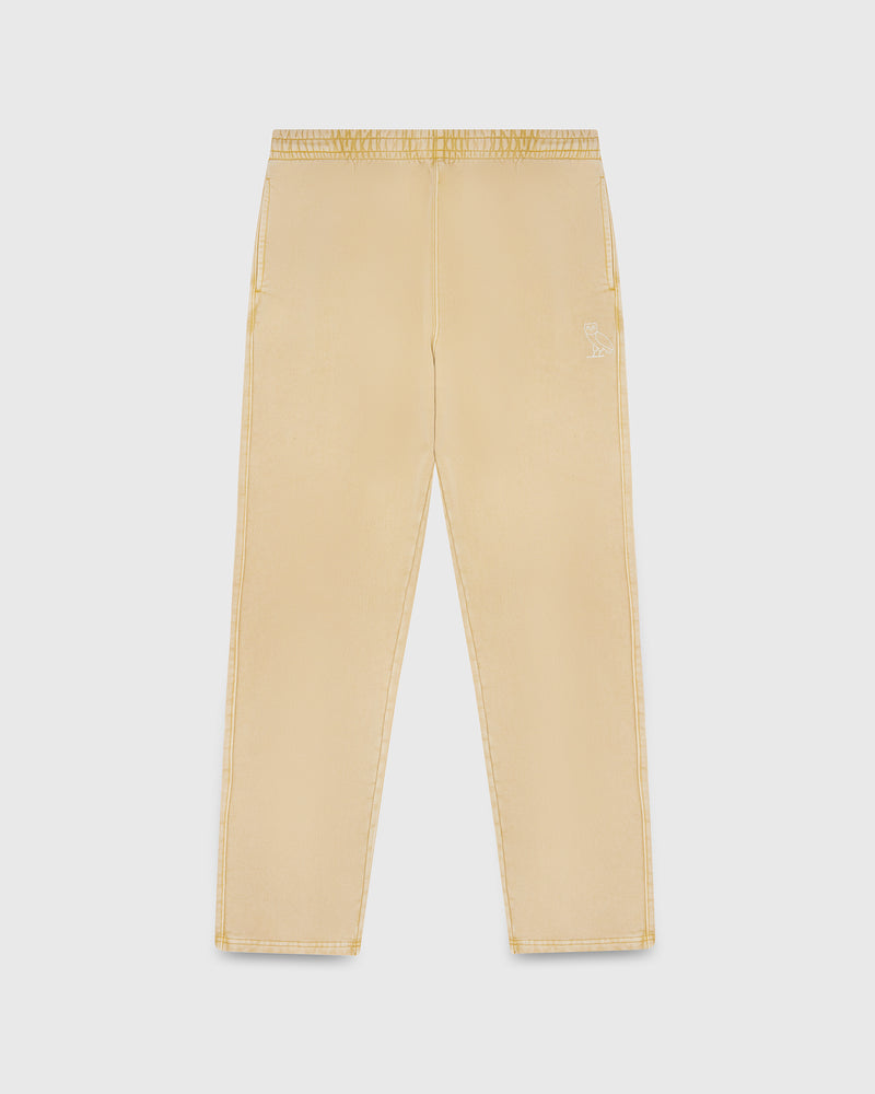 Muskoka Garment Dyed Open Hem Sweatpant - Beige