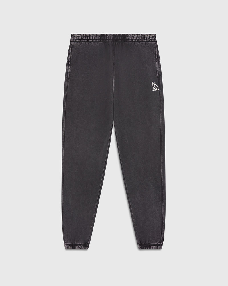 Muskoka Garment Dyed Relaxed Fit Sweatpant - Black