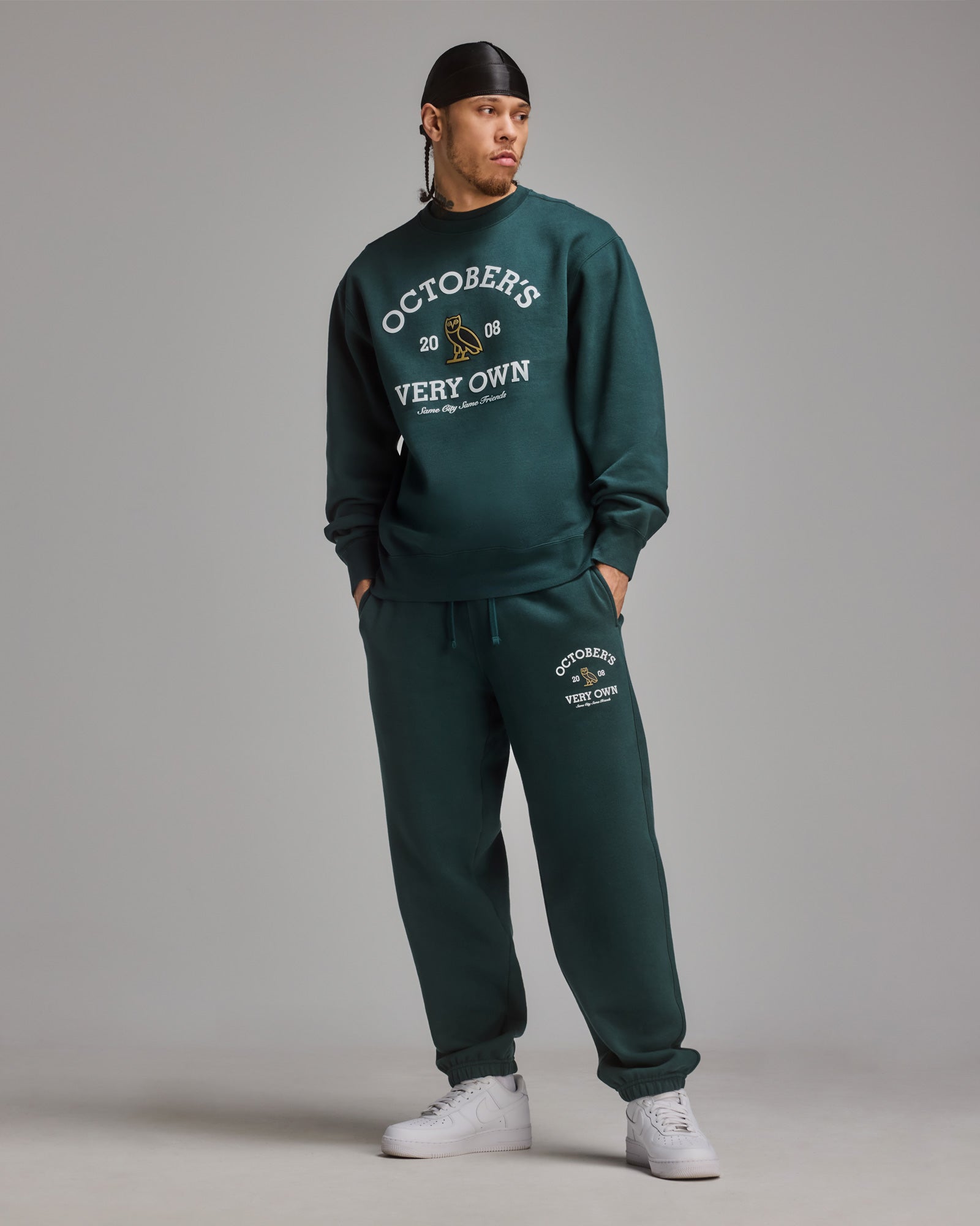 Collegiate Crewneck - Deep Green IMAGE #2